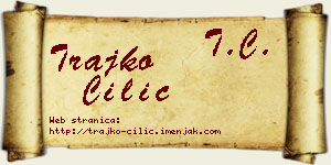 Trajko Cilić vizit kartica